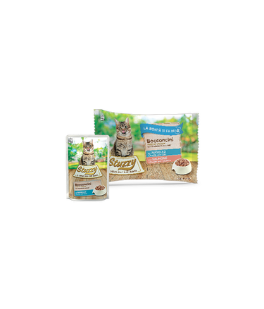 Stuzzy Cat Multipack Chunks with Cod with Salmon 4x85g